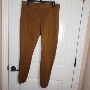 Old Navy Stevie Faux Suede Brown Leggings Pants